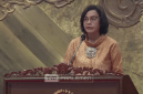 Menkeu Sri Mulyani menyampaikan kerangka ekonomi makro dan pokok-pokok kebijakan fiskal (KEM-PPKF) untuk tahun anggaran 2025 di rapat paripurna DPR RI, Senin (20/5/2024). Foto: bisnis.com (tangkapan layar)